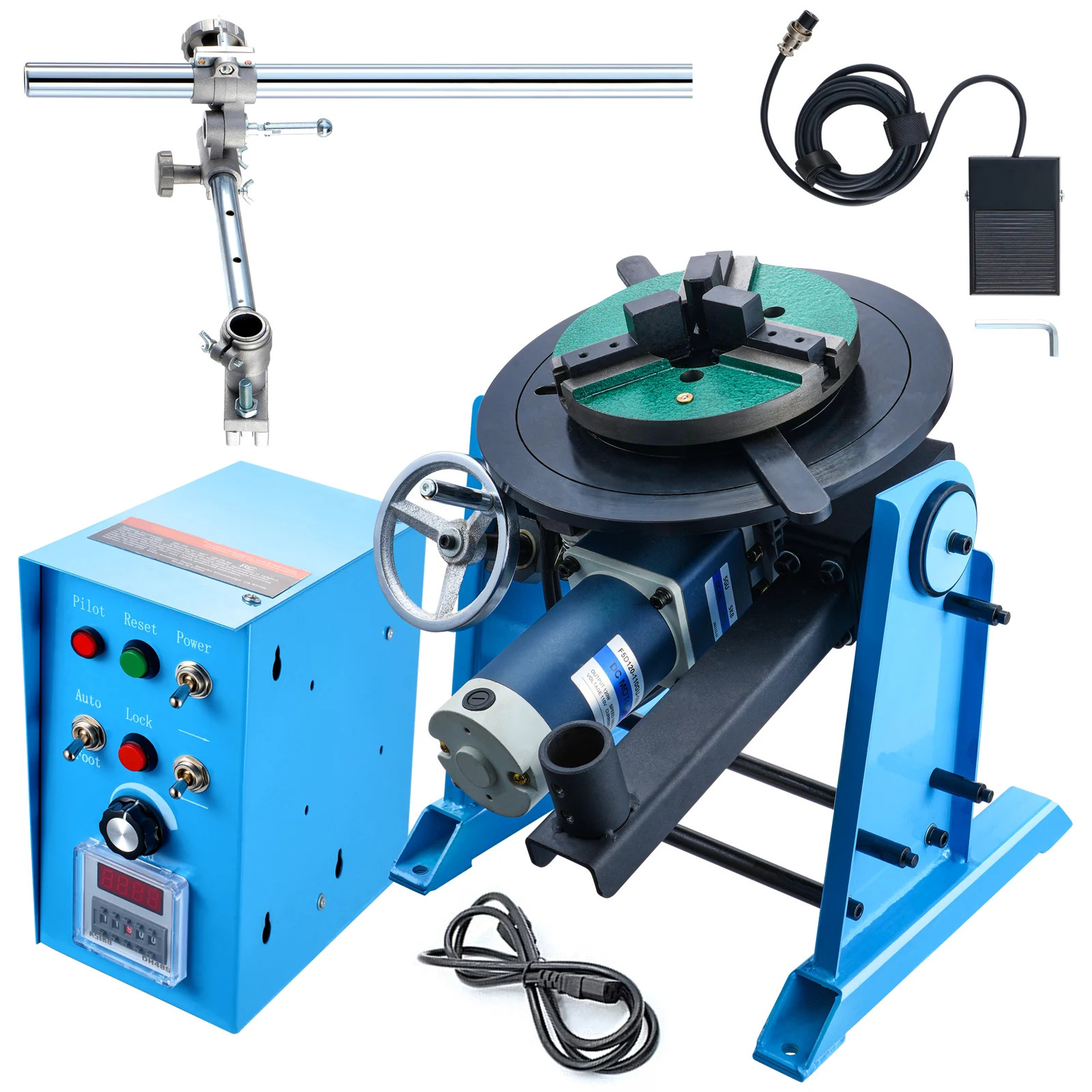 Rotary Welding Positioner 50KG 0-90° Welding Positioning Turntable Table 120W