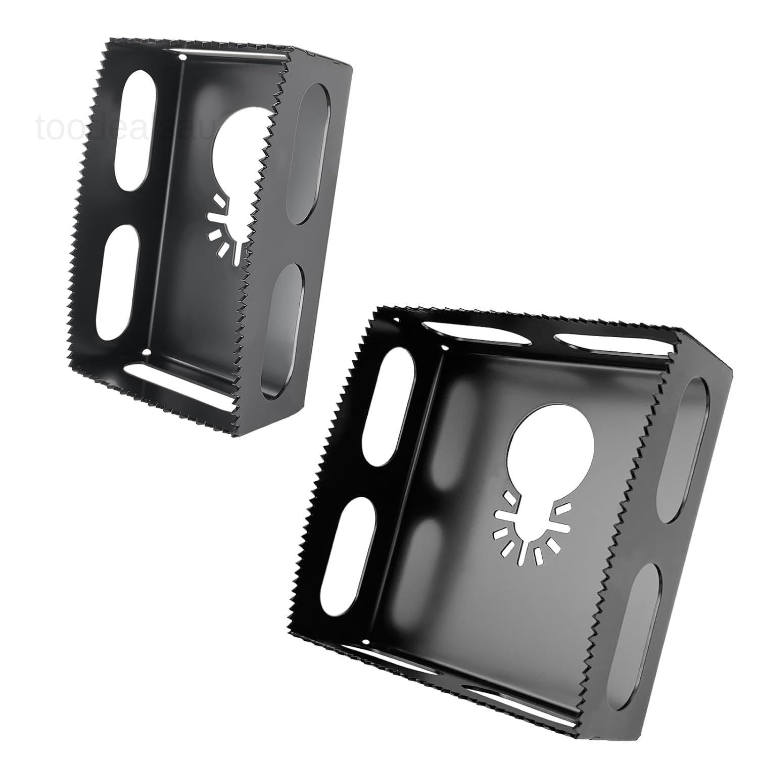 Upgrade 2 Pcs Square Slot Cutter Compatible for Dewalt 20V & 2 Black