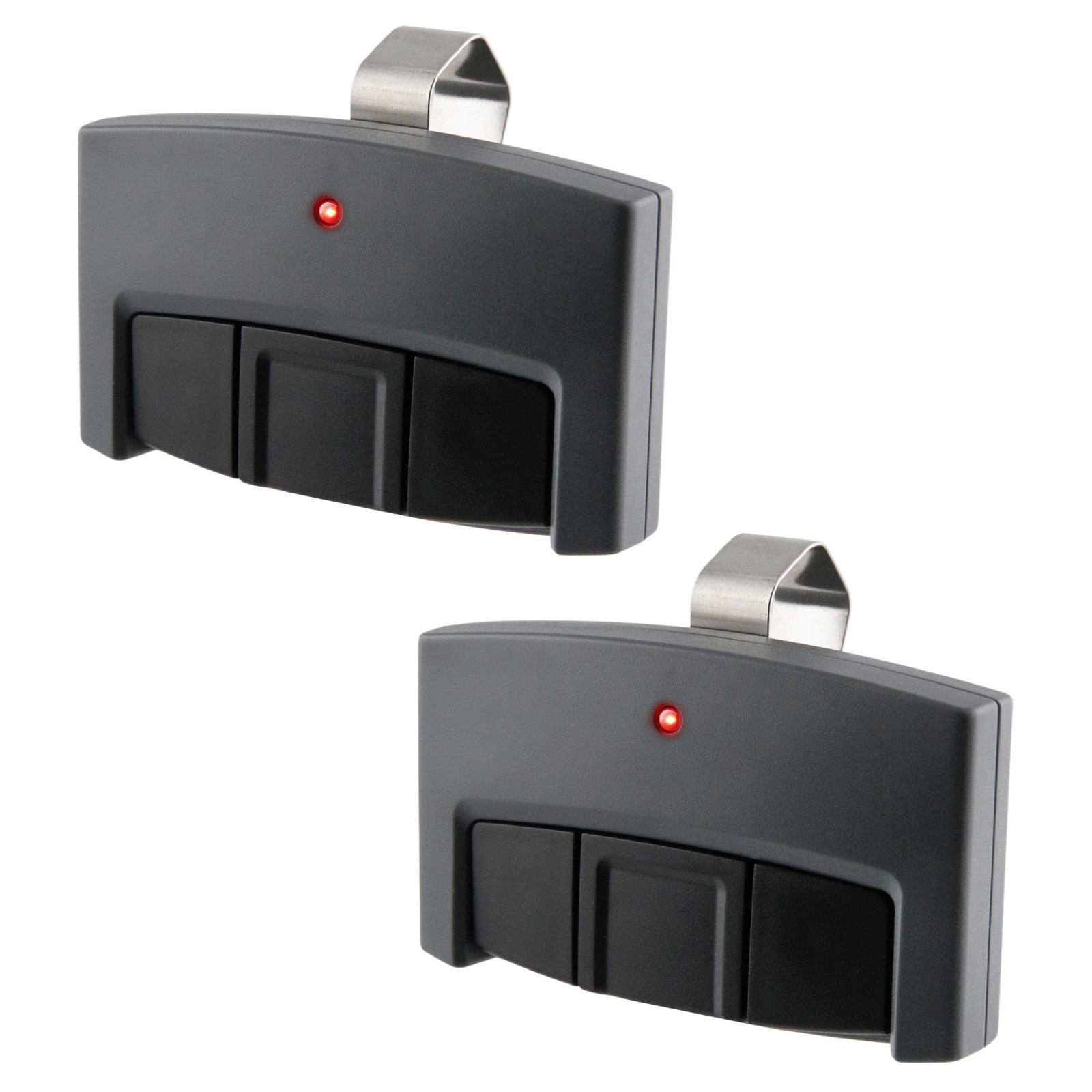 2 For Craftsman 30498 Garage Door Opener 3-Function Visor Clip Remote Control