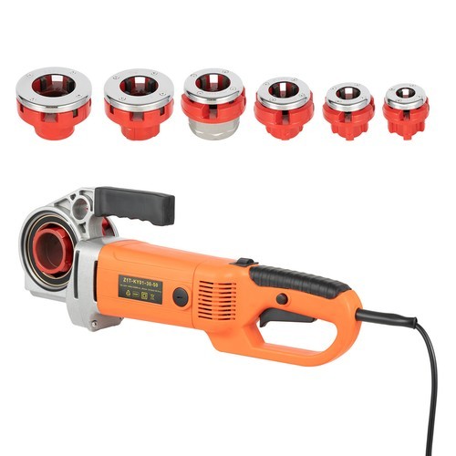 Handheld Electric Pipe Threader Threading Machine W/6 Pipe Cutter 1/2" - 2"