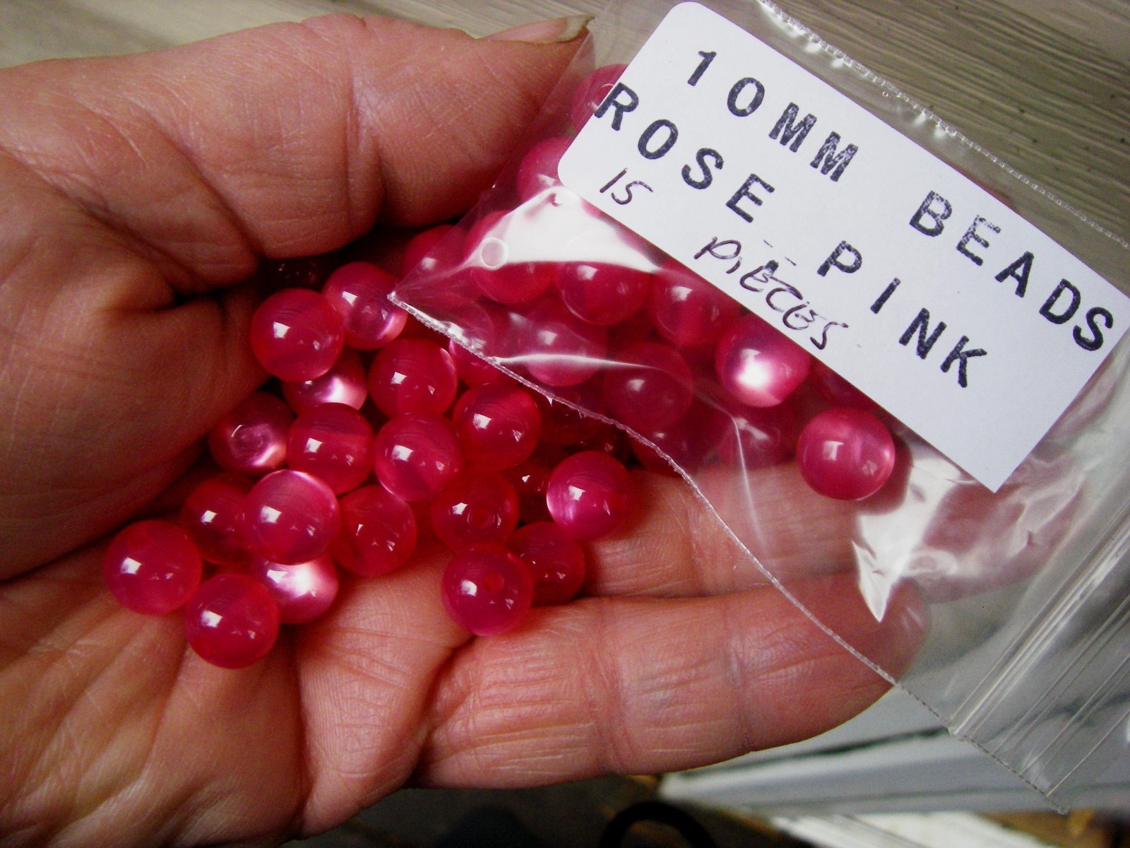 Fly Fishing Premium Trout/Salmon/Steelhead Beads 10mm 15Ct Steelhead rose pink