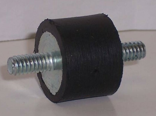 NEW RUBBER VIBRATION ISOLATOR MOUNT 1/4-20 (1" x 3/4") WITH 5/8" LONG STUDS
