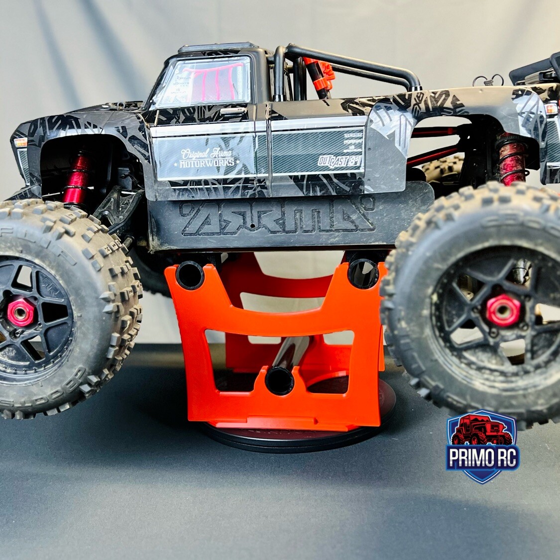Spinning Work Stand fits Arrma Kraton Outcast 8s 1/5, 1/6 scale and more!!
