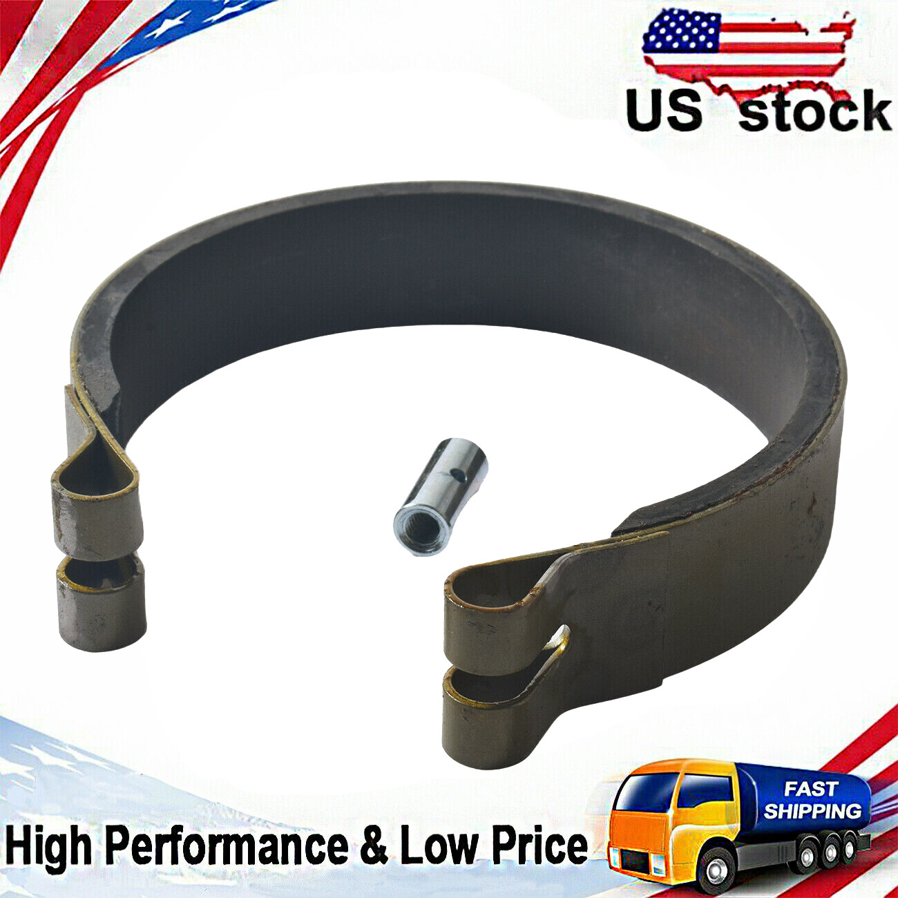 4" Brake Band with Pin For Mini Bike Yerf Dog Kartco Go Kart Cart ATV Brake durm