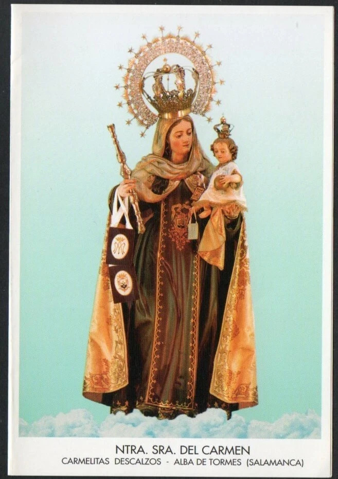 Holy card de la Virgin del Carmen santino image pieuses estampa