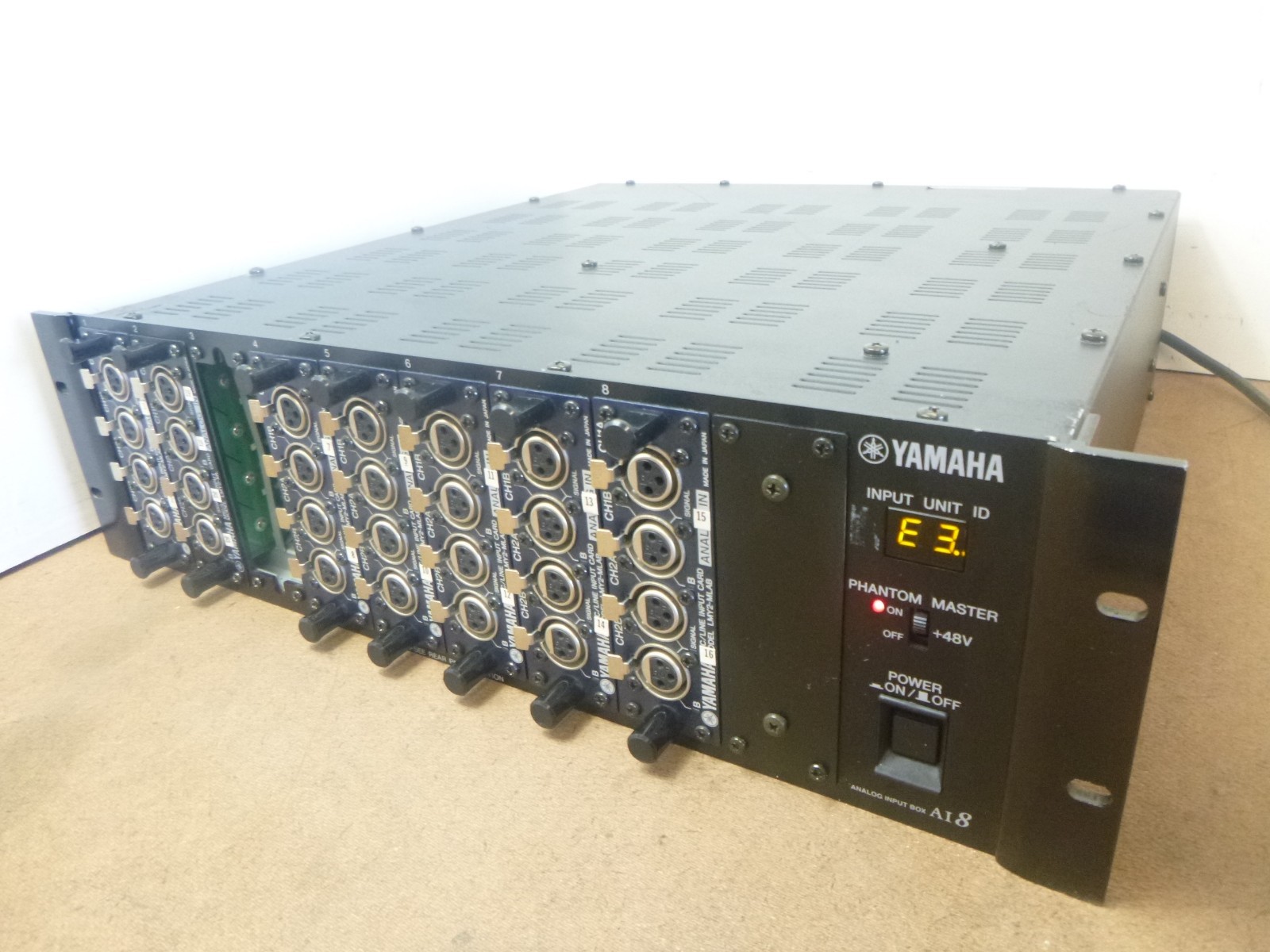 Yamaha AI8 Analog Input Box ForPM1D Untested E3 Code - 6x LMY2-MLAB 1x LMY2-LM