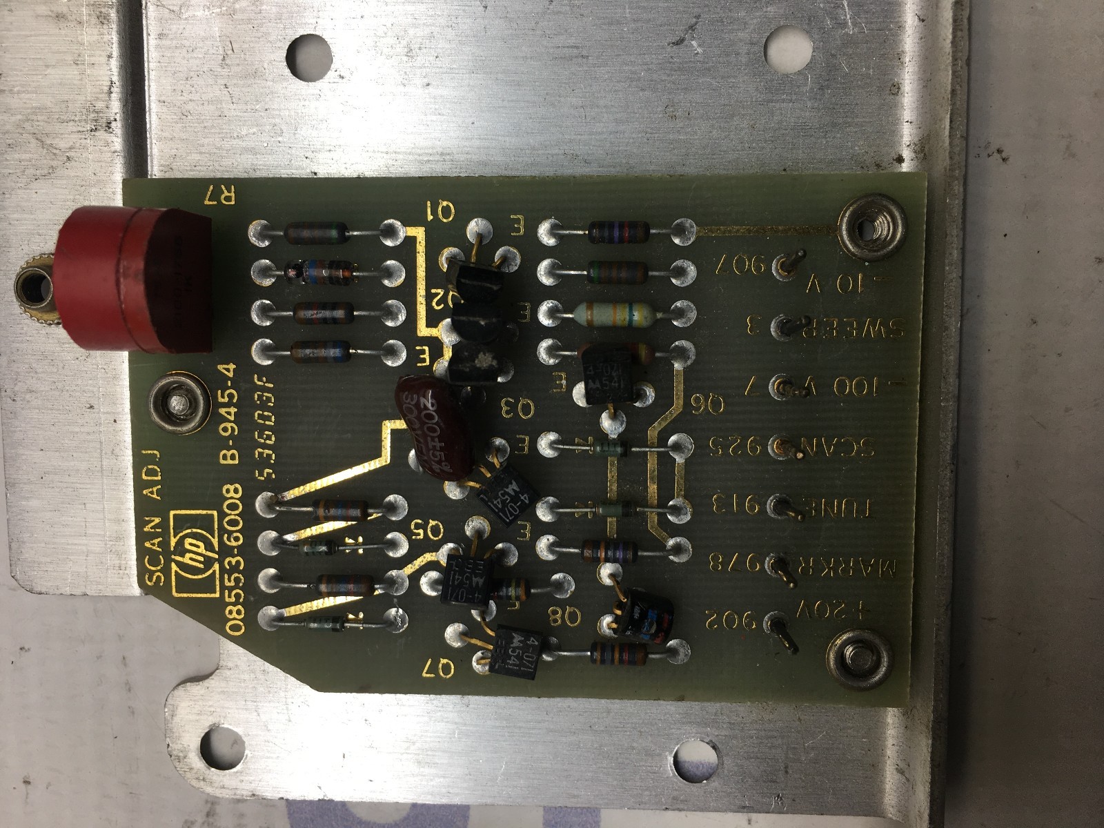HP - Agilent 08553-6008 Scan Adjust PCB for 8553B Spectrum Analyzer RF Section