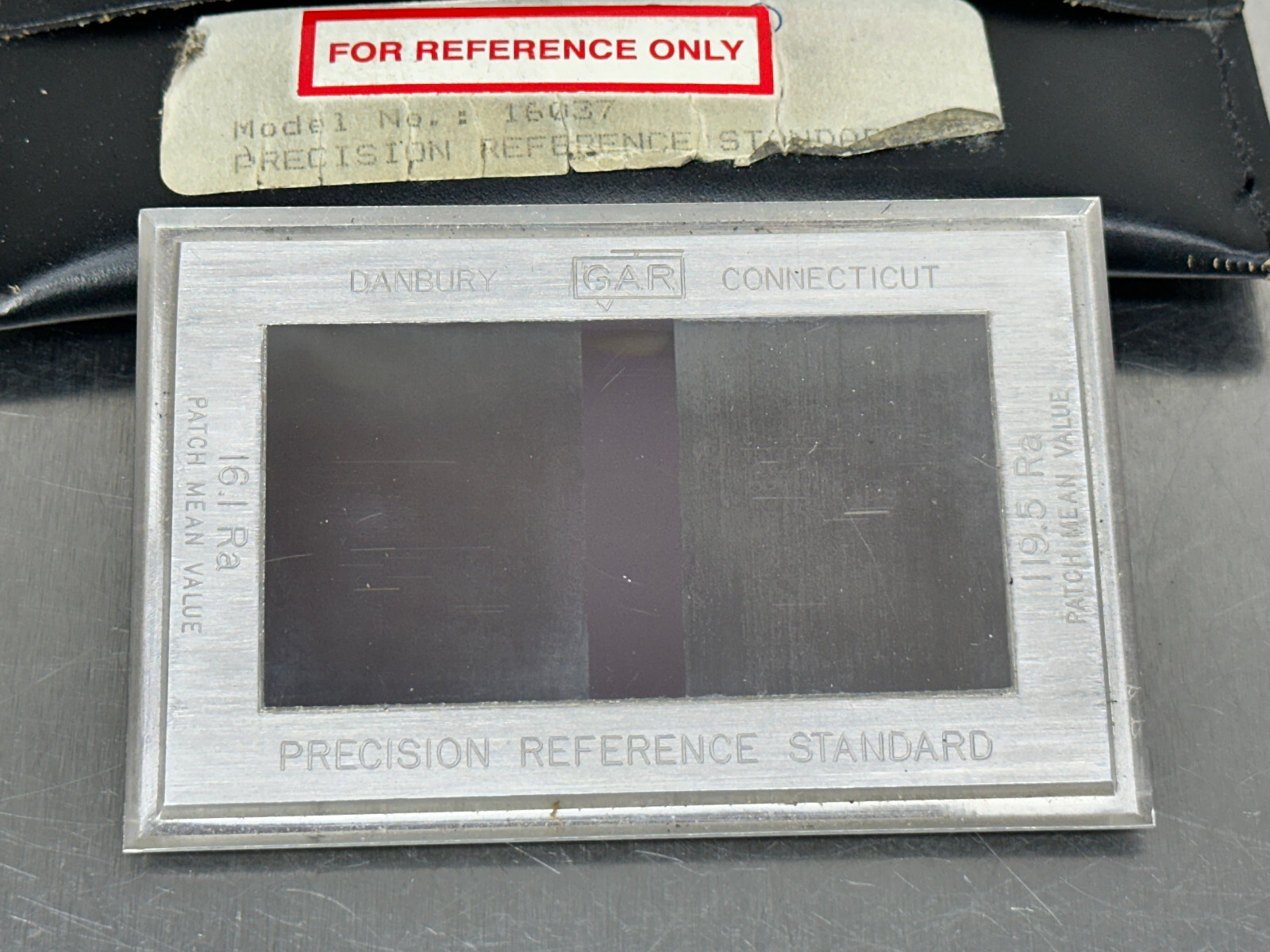Gar Surface Roughness Standard Diamond Check 16.1 RA , 119.5 RA