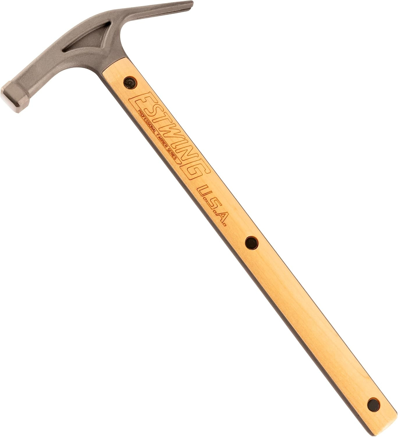 8 Oz Farrier Driving Hammer - USA Made Horseshoe Hammer with Wood Handle