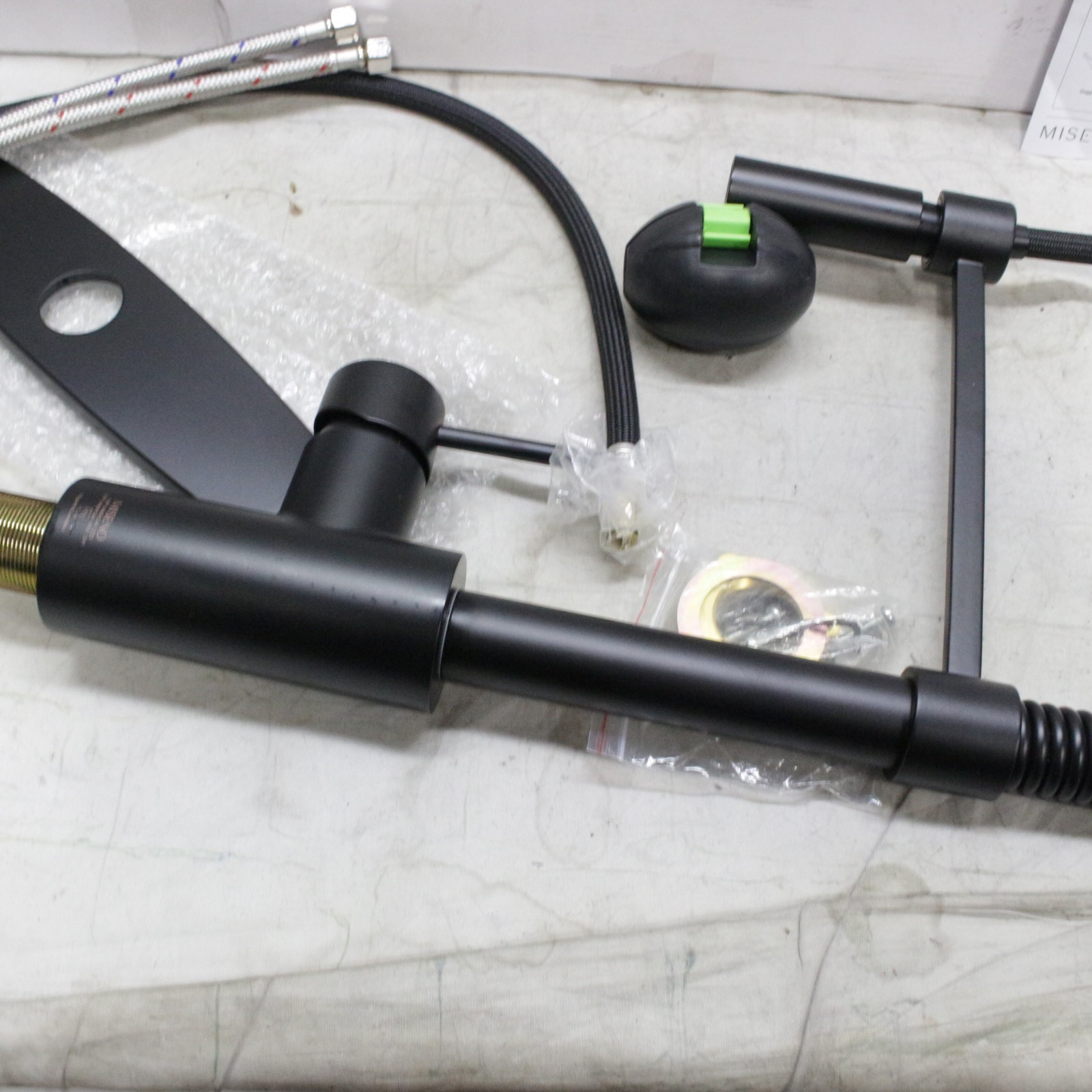 Miseno MNO6557FB Mia Pulldown Kitchen Faucet, Flat Black