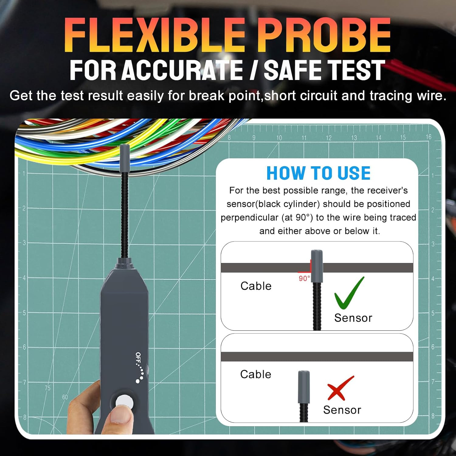 Wire Tracer Electrical,Open&Short Finder Circuit Tester,Circuit Tracer,Wire Test