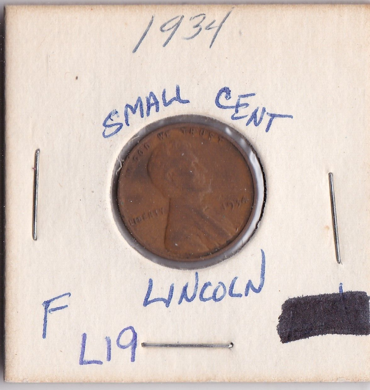 1934 Lincoln Cent L19