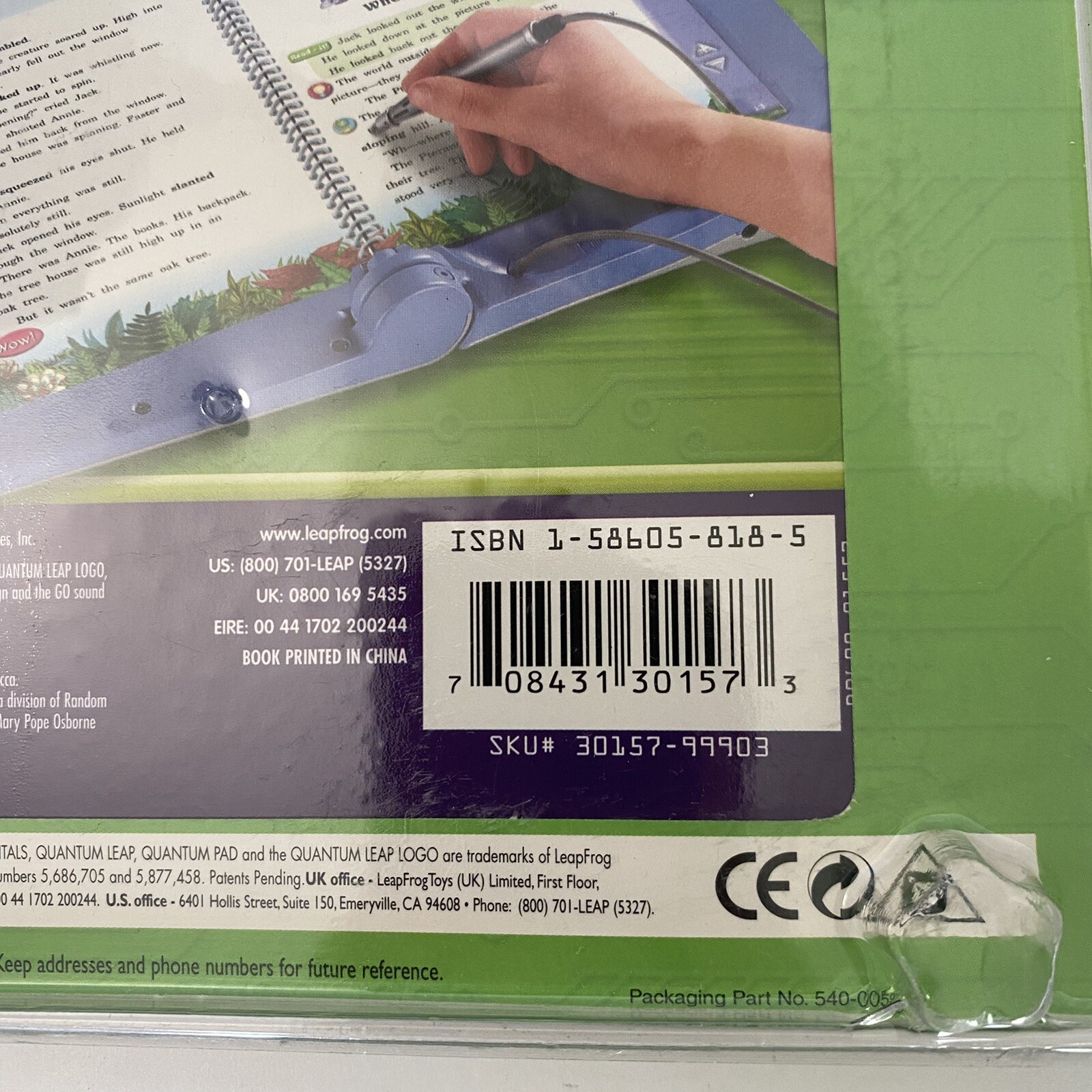 Leap Frog Quantum Pad Dinosaurs Before Dark Magic Tree House Book/Cartridge NEW