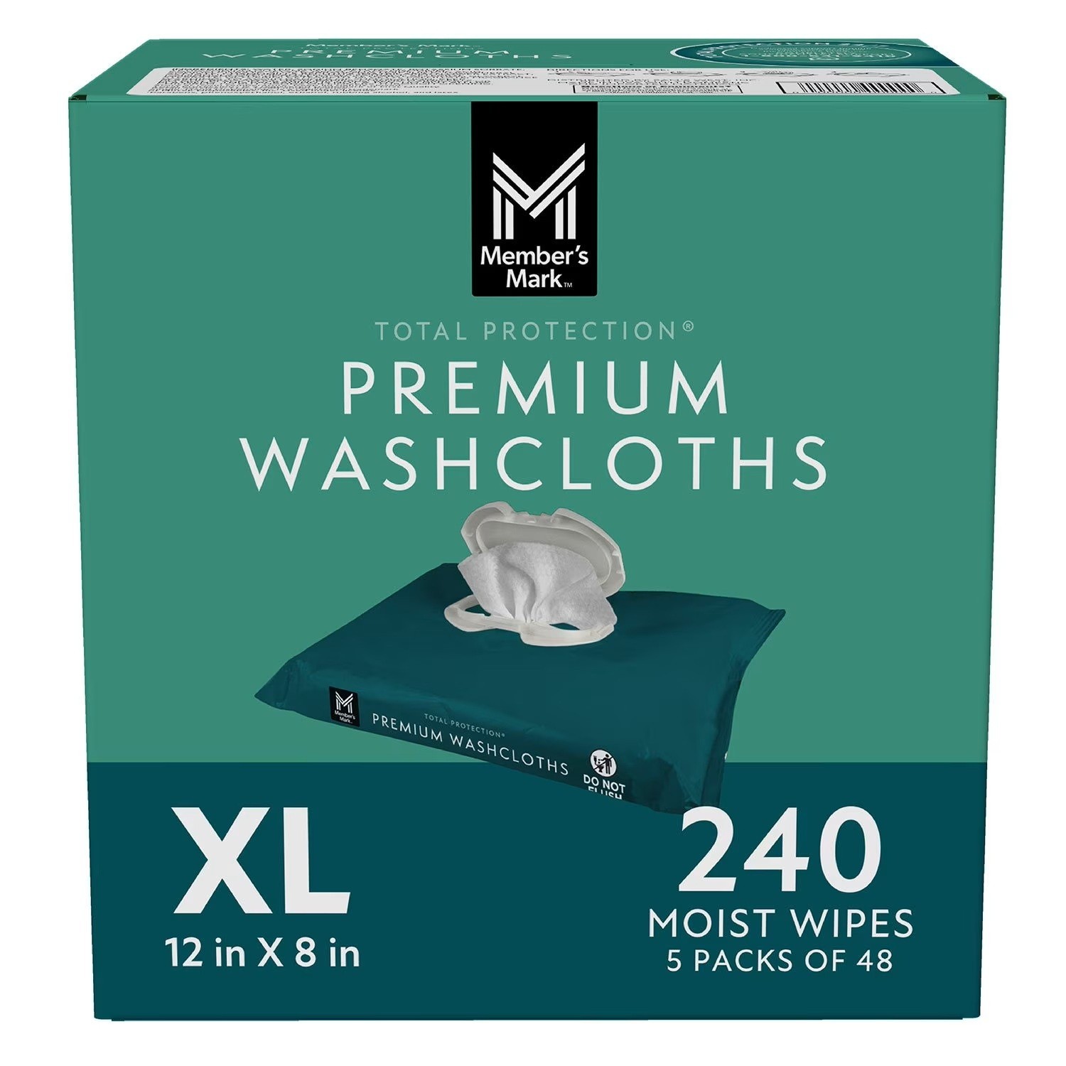 Member's Mark Adult Washclothes , Moist Wipes  240 ct. Great Price Free Shipping