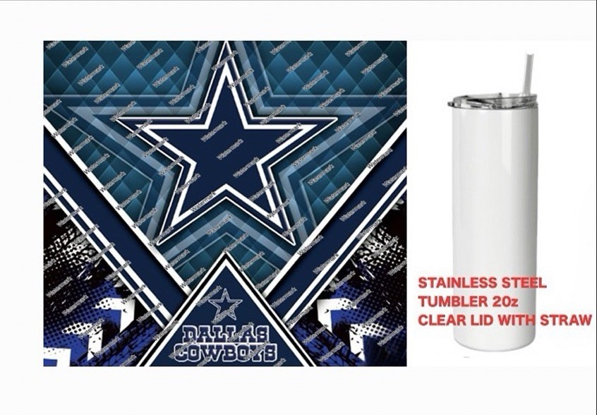 COWBOYS    -  Tumbler 20 oz Stainless Steel