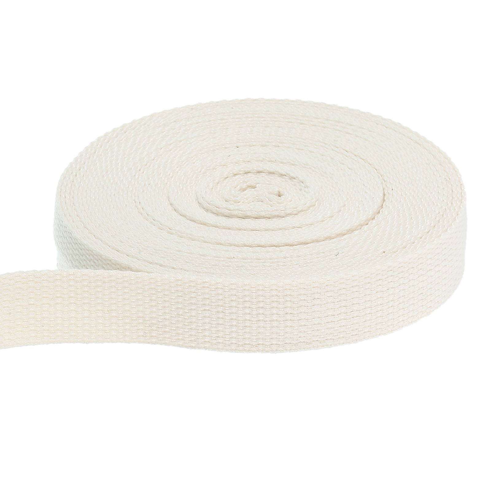 1 Inch 11 Yard Polyester Cotton Weave Webbing Strap Twill Tape Ribbon,Beige