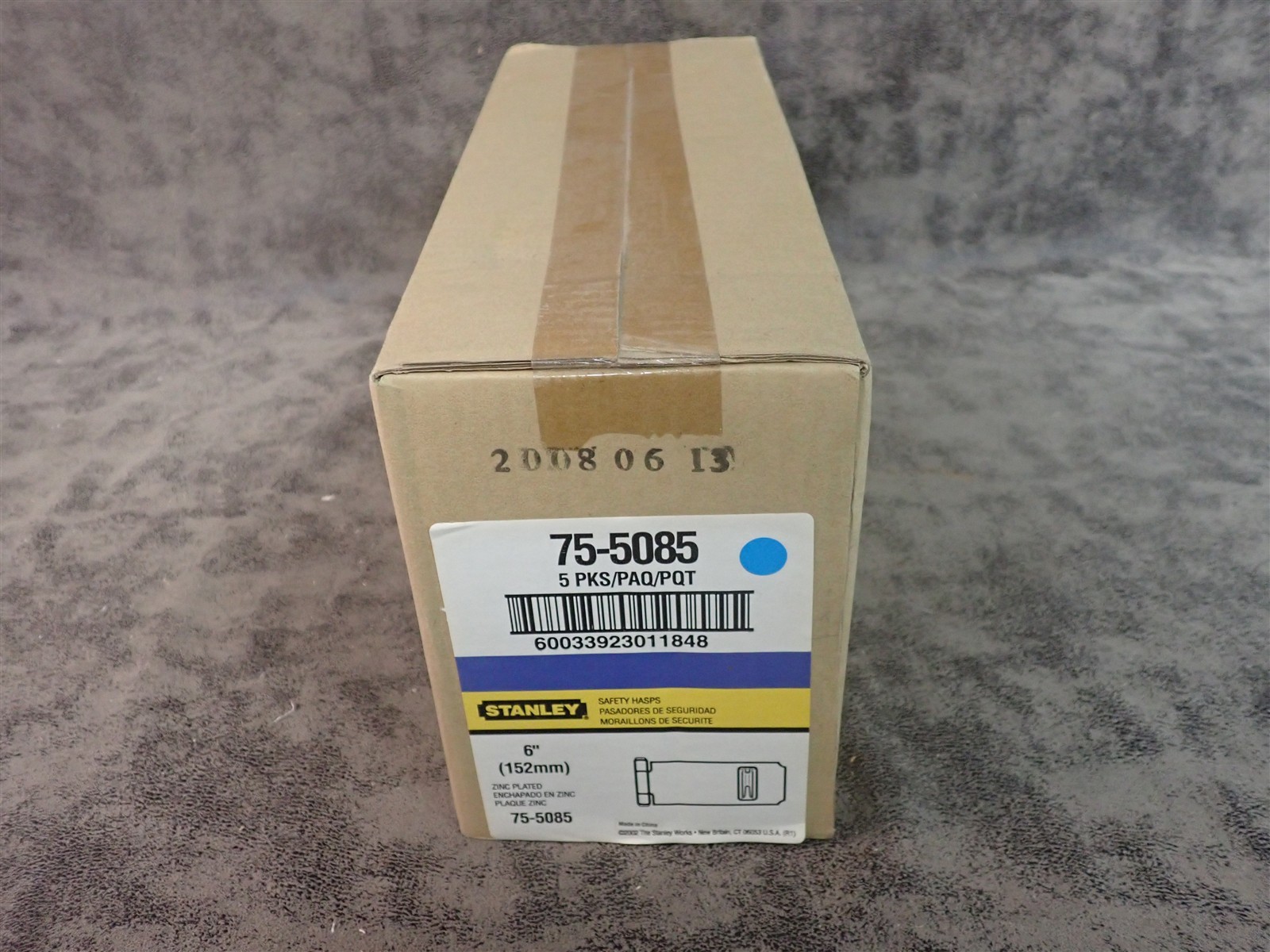 Stanley 75-5085/CD915 Adjustable Staple Zinc Plated 6" Safety Hasp 5 Pack (O10)