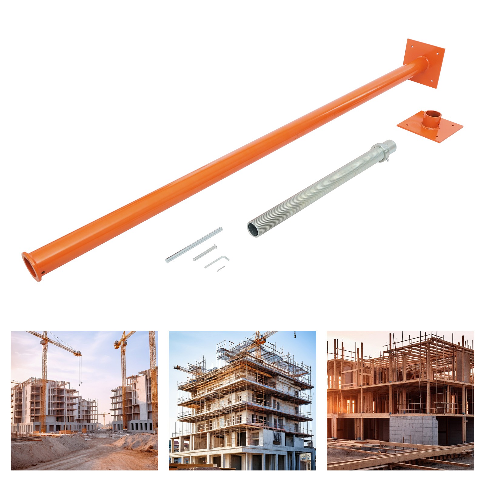 Height Adjustable Jack Post Adjustable Support Jack Post 85-109in Sturdy Base