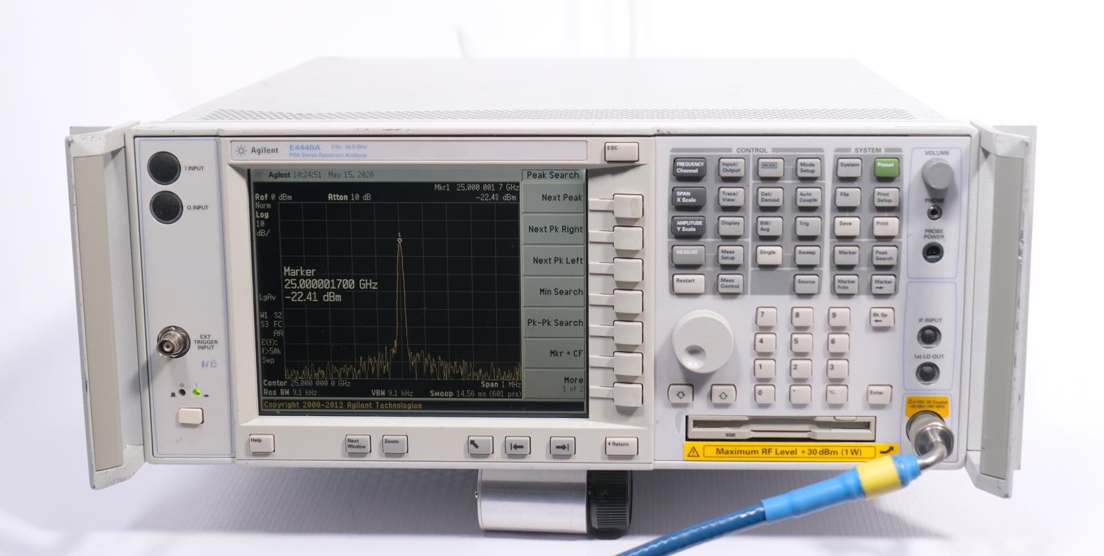 AGILENT E4440A PSA Series 3Hz - 26.5GHz Spectrum Analyzer