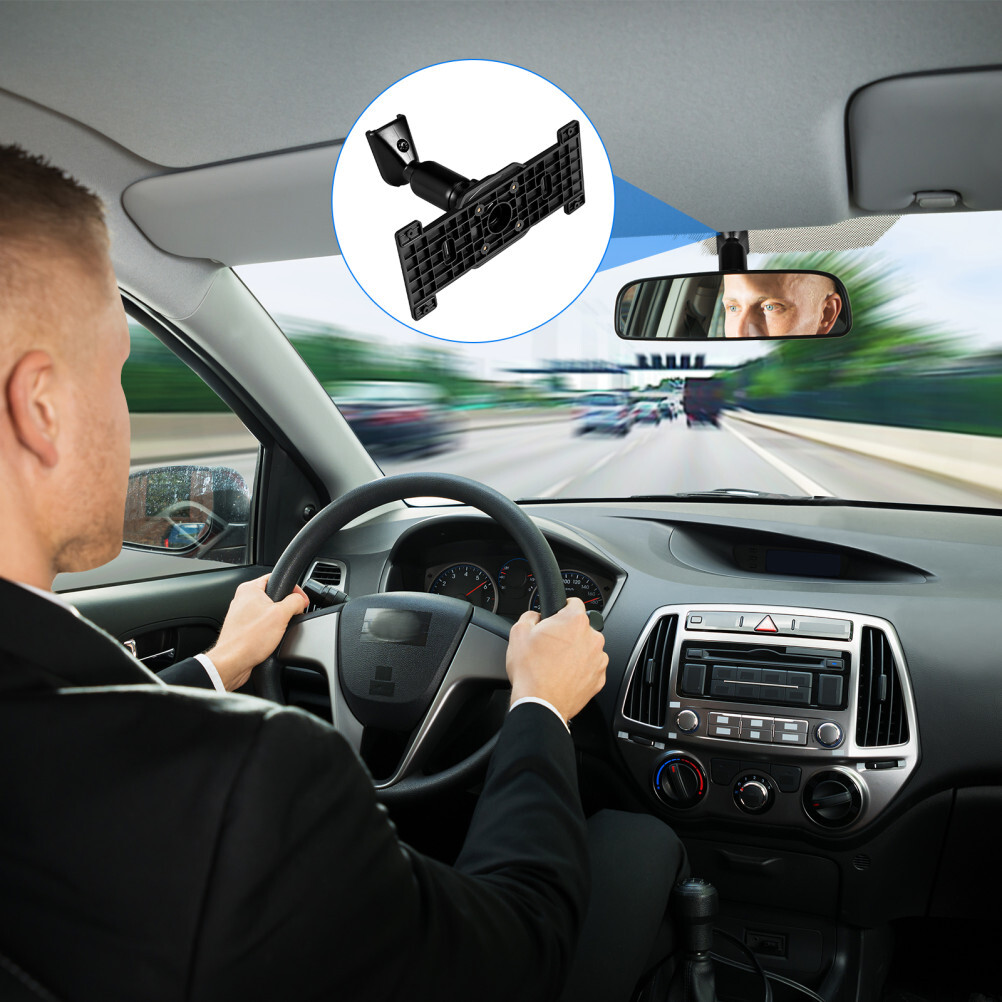 1PC Rearview Mirror Back Plate Dash Cam Bracket Rearview Mirror Mounting Bracket