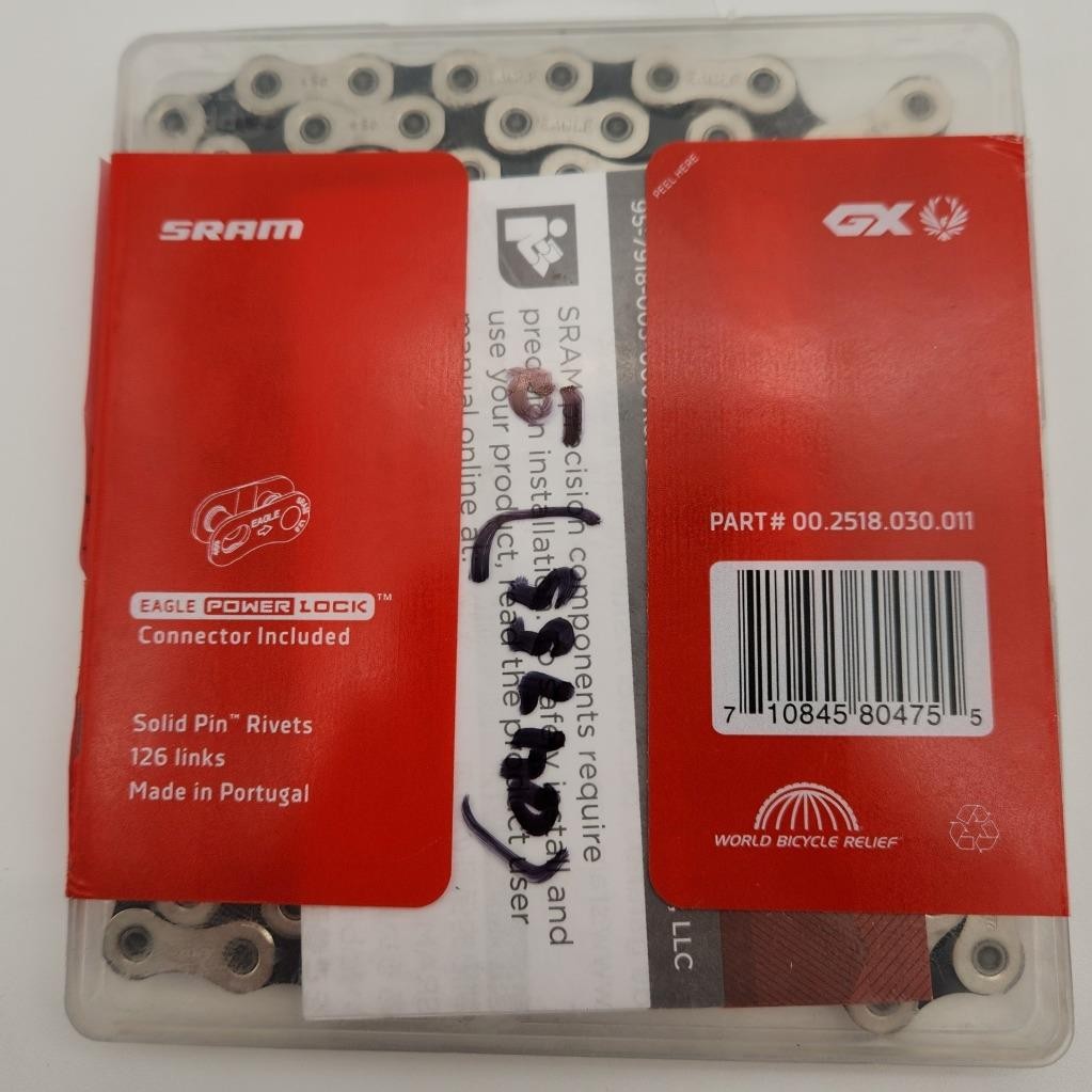 SRAM GX Eagle 12-Speed 126L Silver/Black Bicycle Chain OPEN PACKAGE