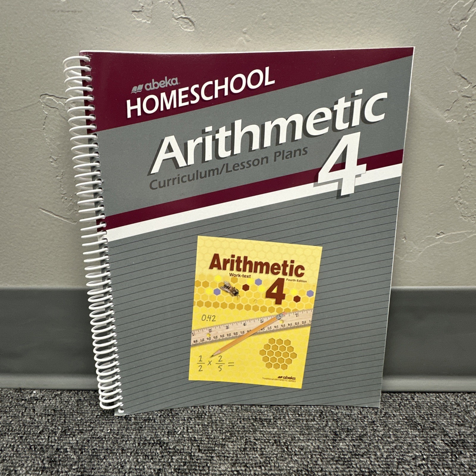 ABeka Homeschool Arithmetic 4 Curriculum / Lesson Plans 4th edition + Work Text
