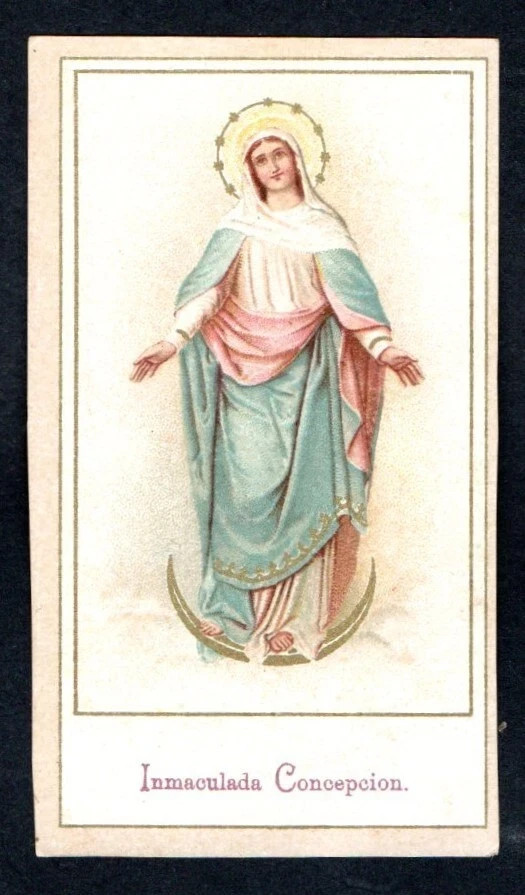 Holy card antique de la Virgin Milagrosa santino image pieuses estampa