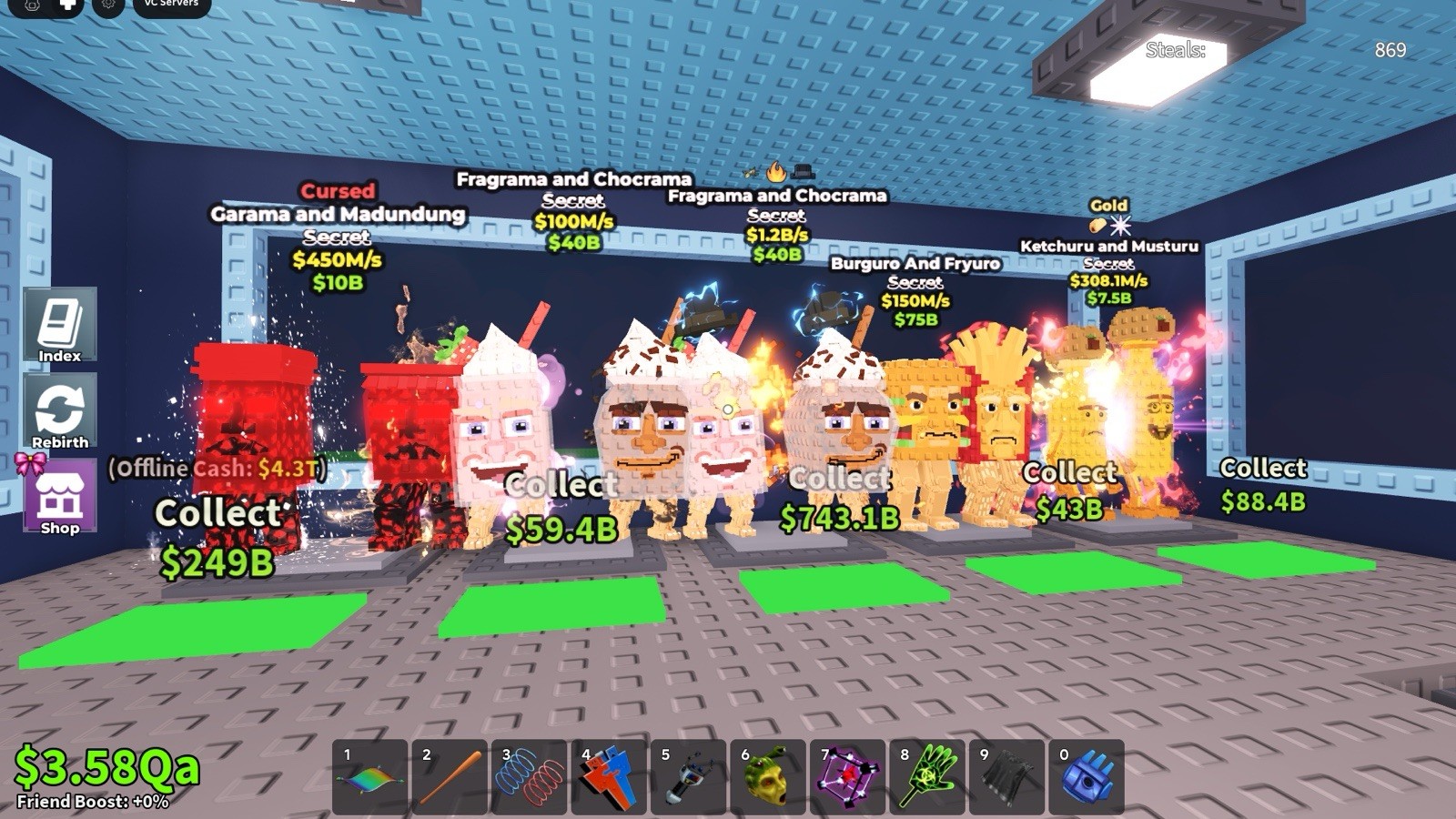 Roblox Cursed Secret Gold Game Item Asset Collectible Characters and Assets