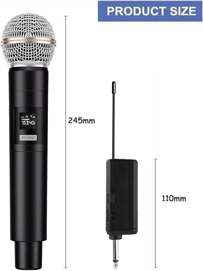 Studio Quality Wireless Karaoke Microphone Set with Durable Design & Accessories