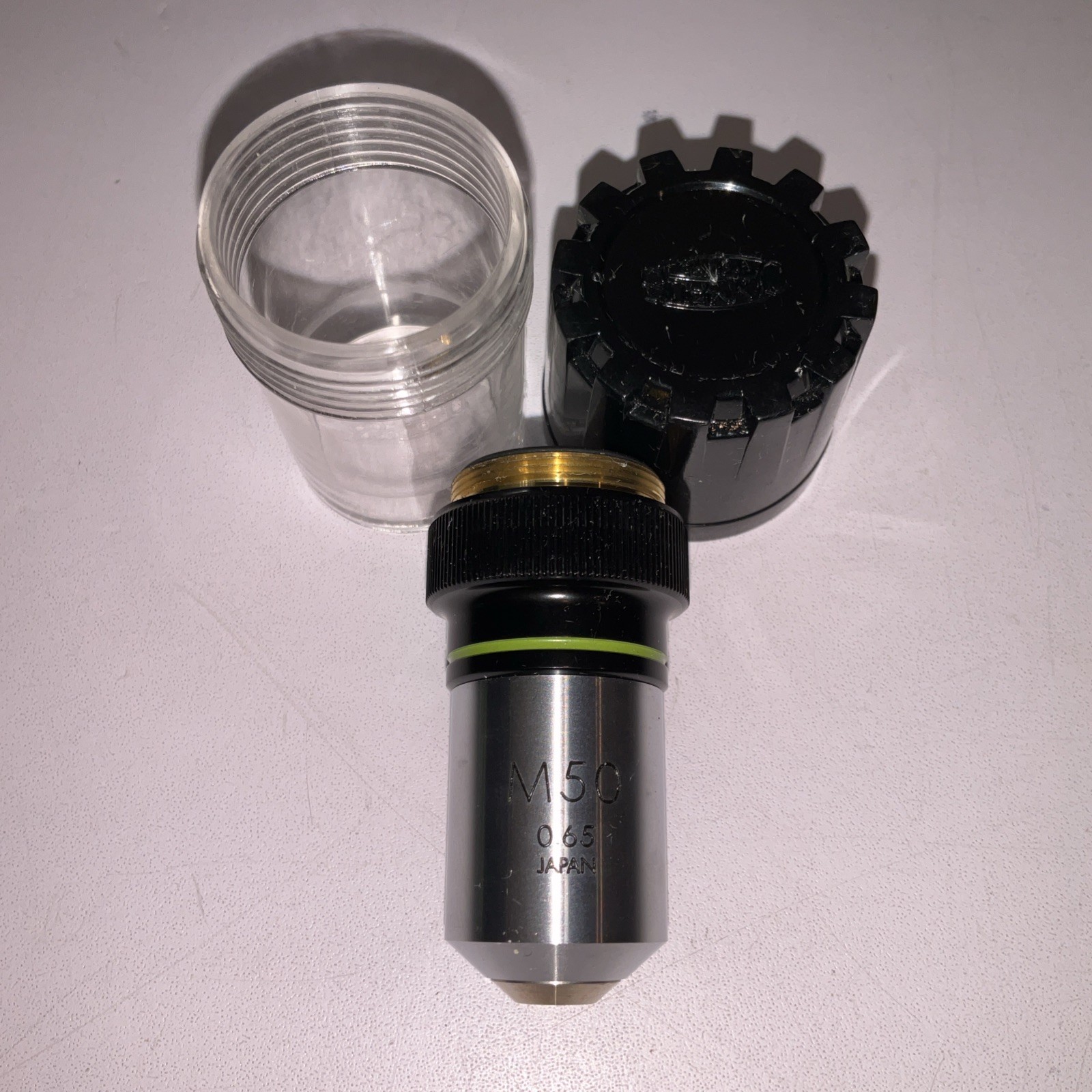 Olympus Tokyo M50 0.65 Microscope Objective Lens Japan w/ Original Case