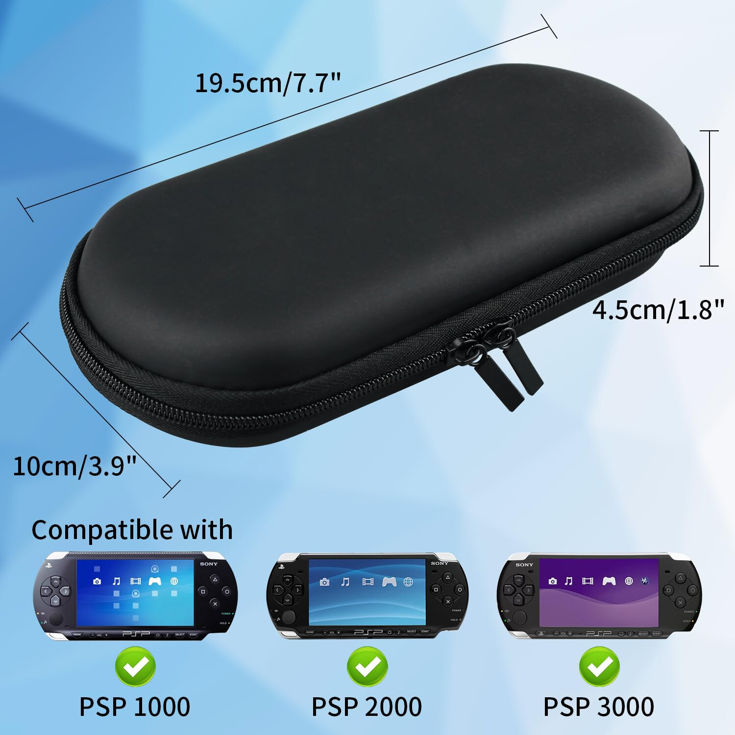 EVA Protective Storage Case Pouch Bag for Sony PSP 1000/2000/3000 Game Console