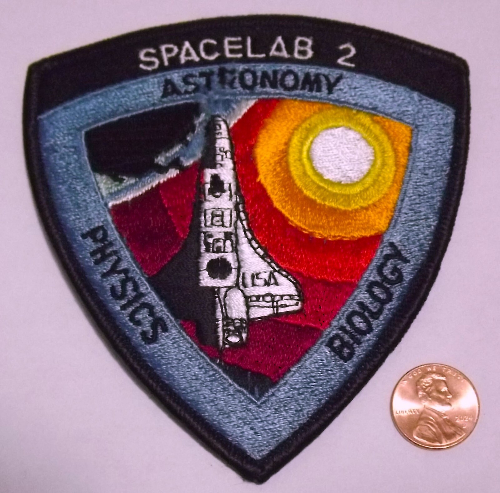 Patch - Spacelab 2 - About 4" at Highest & Widest Pts - Astronomy - Physics - Bi