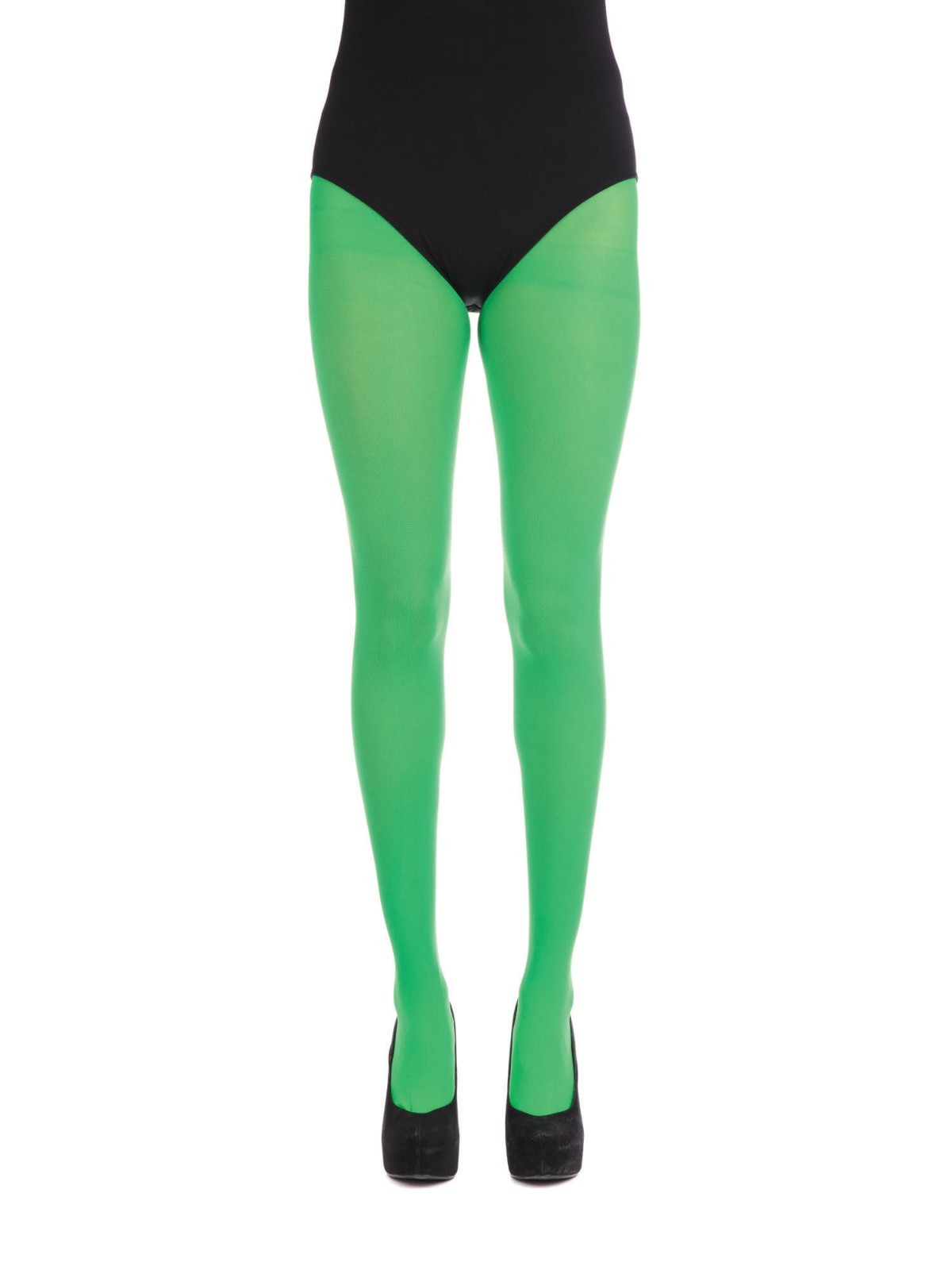 Green Women Tights Opaque Stretch Fashion Costume Hosiery Durable Legwear