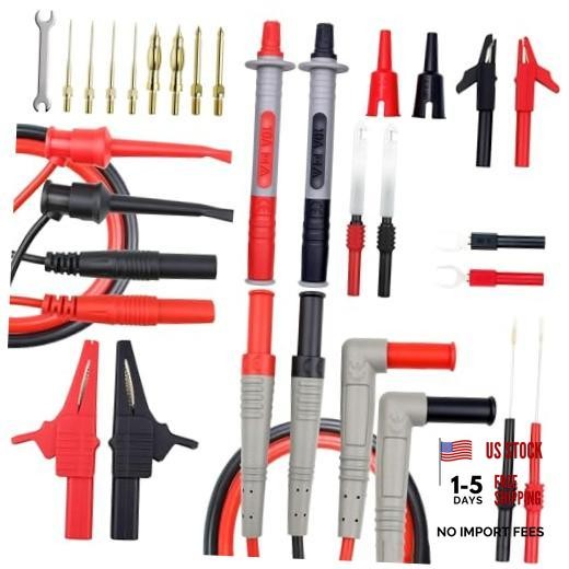 Multimeter Test Leads Kit, Automotive Back Probe Pin Accessories, 28 Pcs |