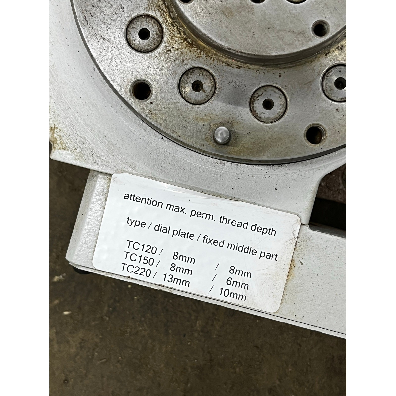 Weiss TC 150T Rotary Table (Used)