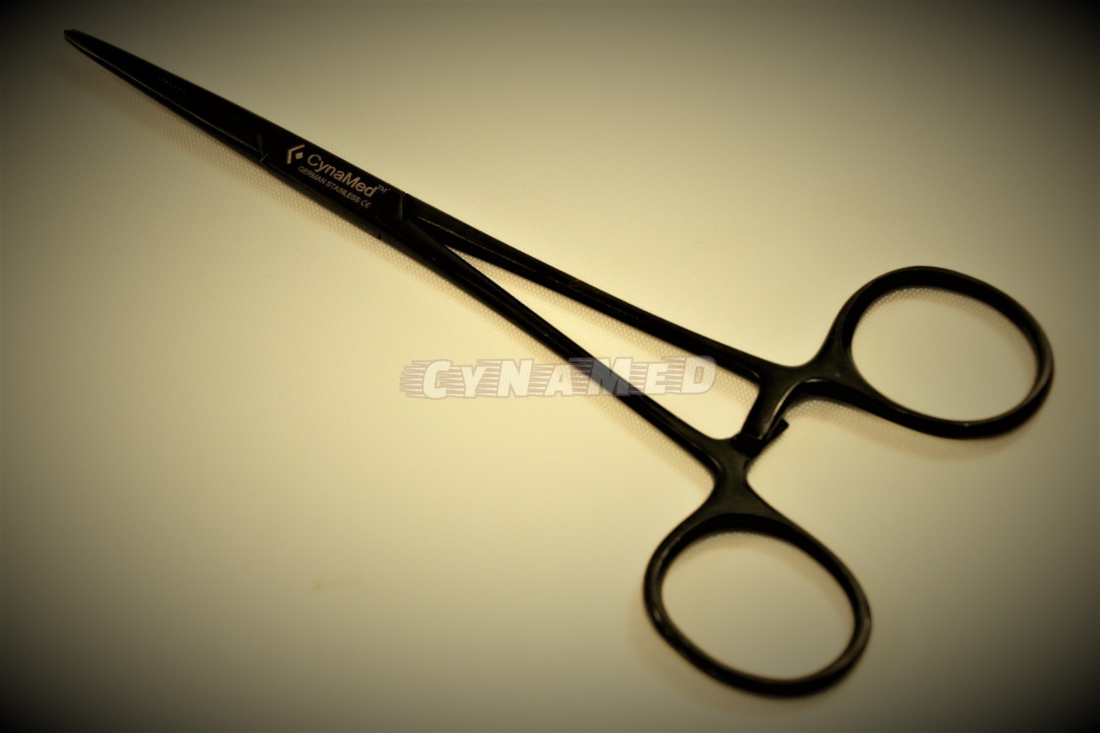 PREMIUM Kelly Hemostat Forceps 5.5" STRAIGHT Black Fluoride Coated GERMAN