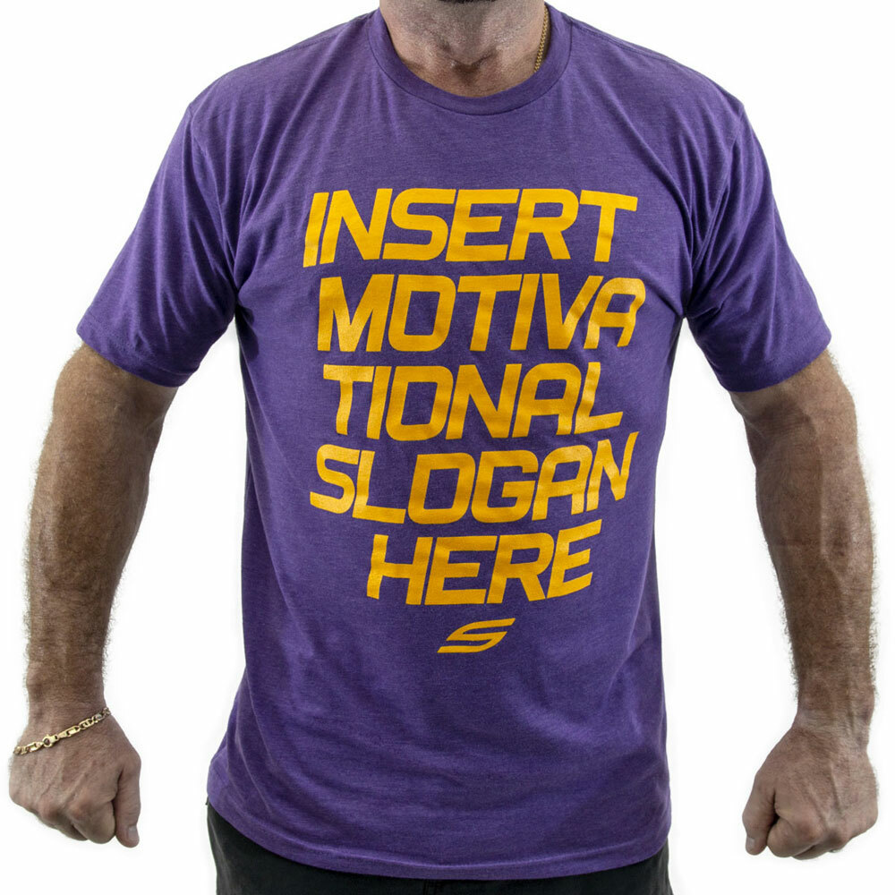 Social Paintball "Insert Motivational Slogan Here" T-shirt Purple L Large NEW