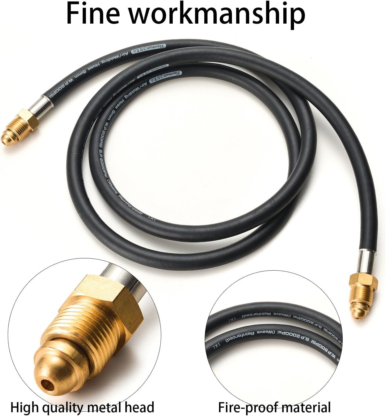 Argon CO2 Flow Meter Regulator Hose 6.56ft for MIG TIG Welding Efficiency