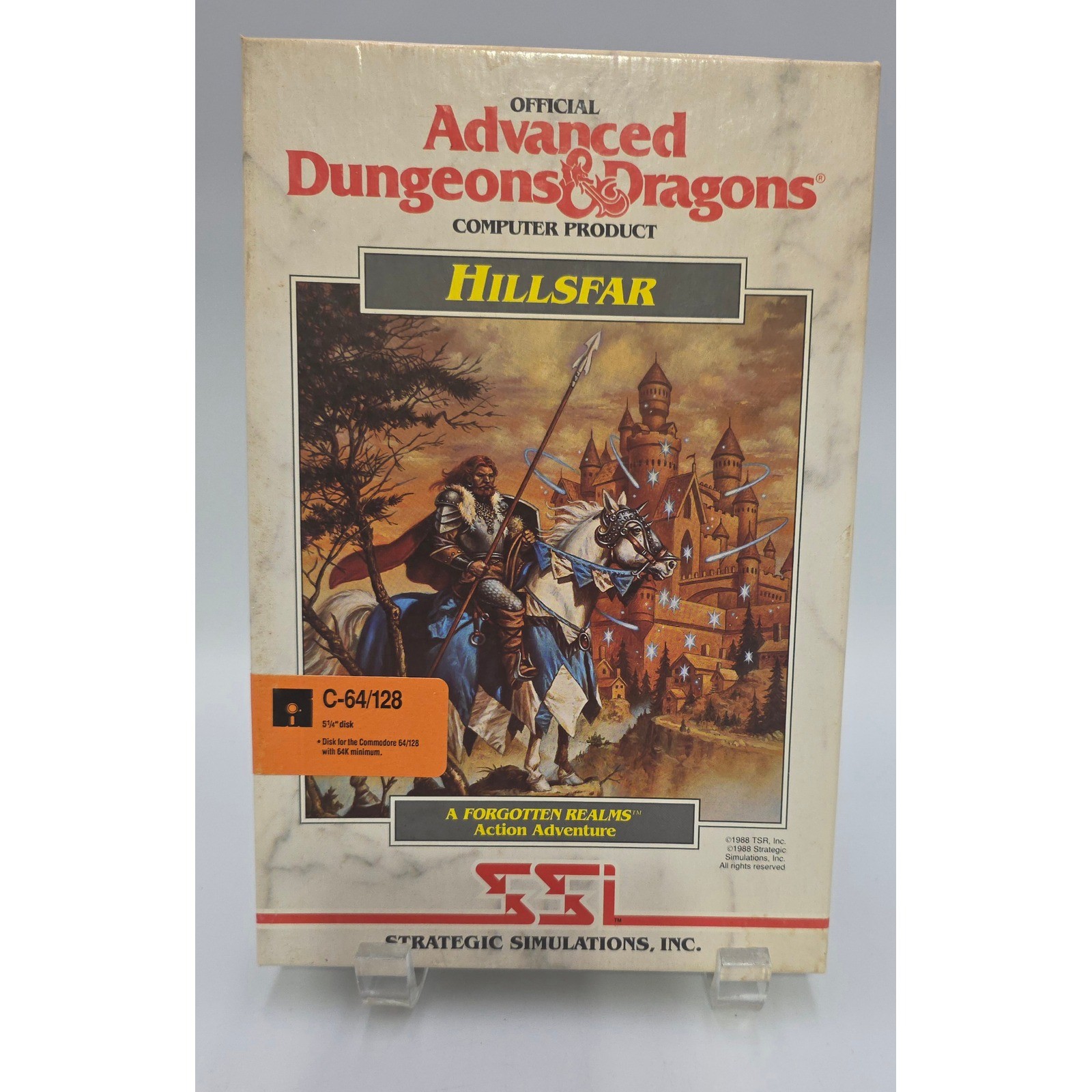 Dungeons & Dragons Hillsfar Commodore 64 128 C64/128 Game D&D Forgotten Realms