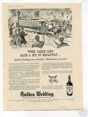 Golden Wedding Scotch Whiskey Original Vintage Ad