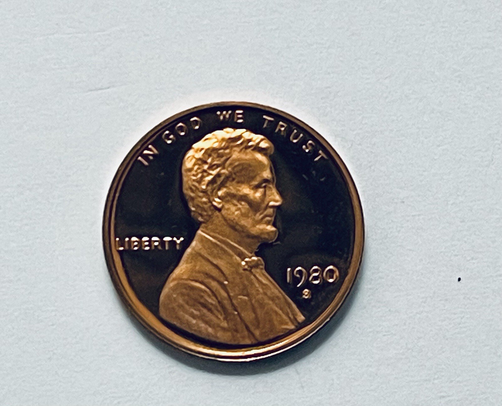 1980-S Lincoln Memorial Reverse Proof Cent Gem DCAM Coin Direct From Proof Set