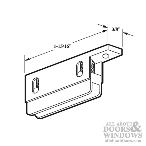 Bottom Guide For Sliding Screen Door Nylon Spring Loaded Bottom Guide