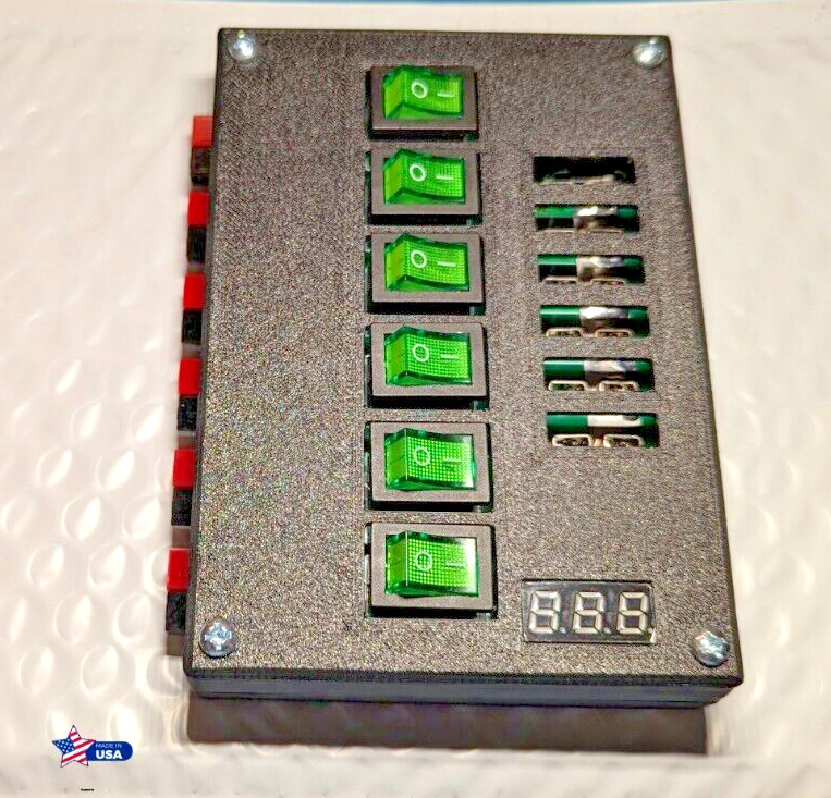 12V 45A With Anderson Powerpoles, Power Distribution 1 input-6 output, Rigrunner
