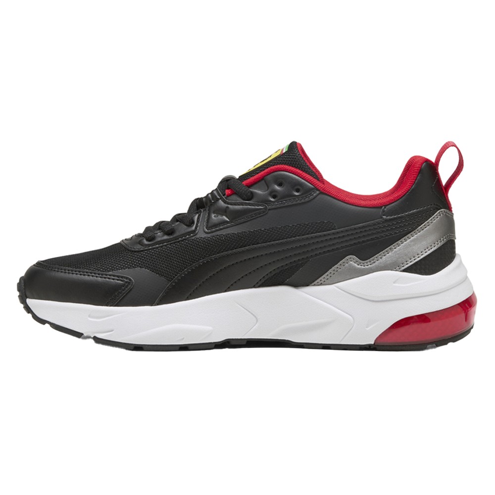 PUMA Scuderia Ferrari Vis2k Lace Up Mens Black Sneakers Casual Shoes 30875401