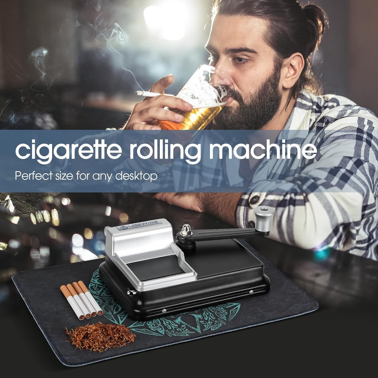 Eco-Friendly Manual Tobacco Rolling Machine - Create Custom Cigarettes Quickly
