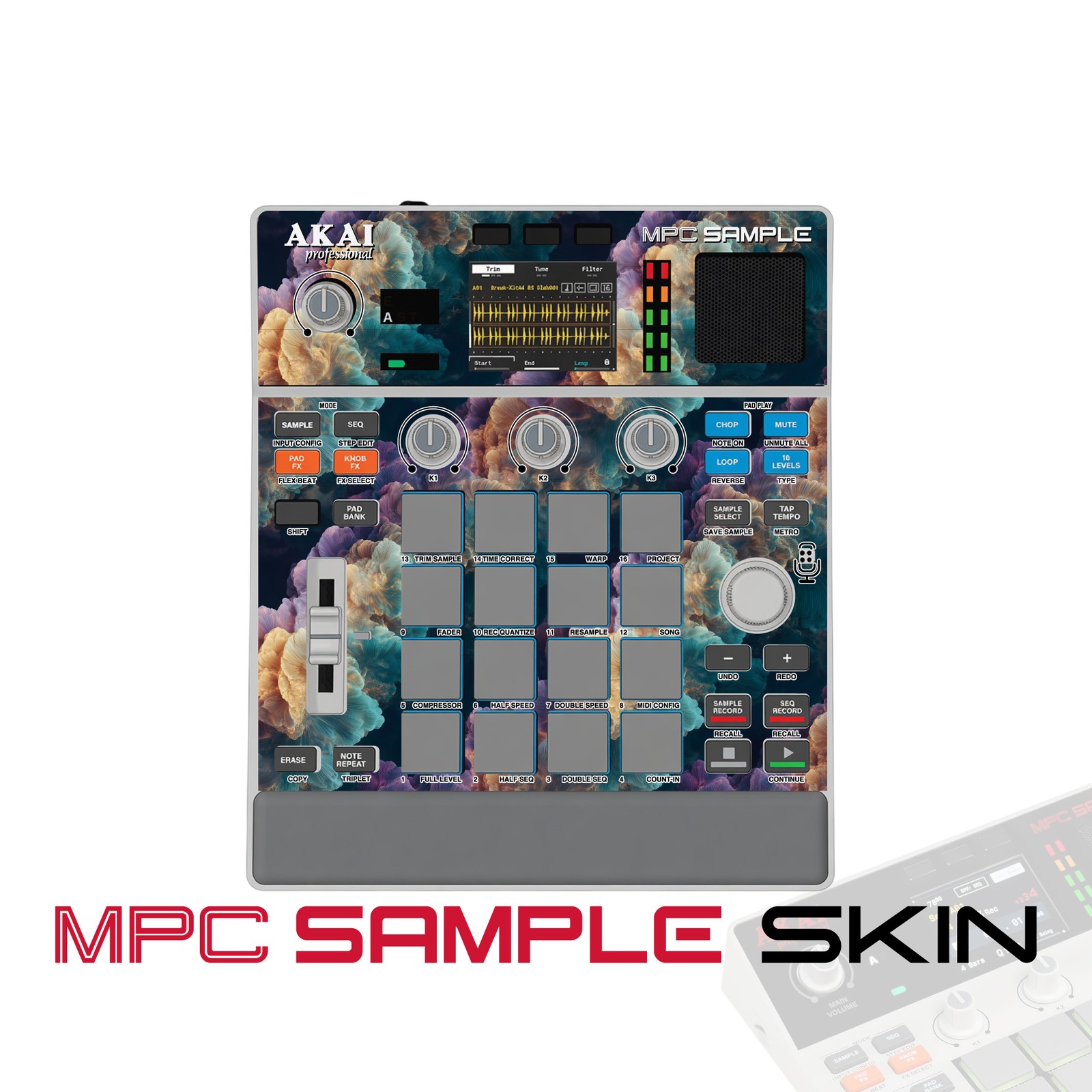 Akai MPC Sample Skin / Dream Flower Cloud
