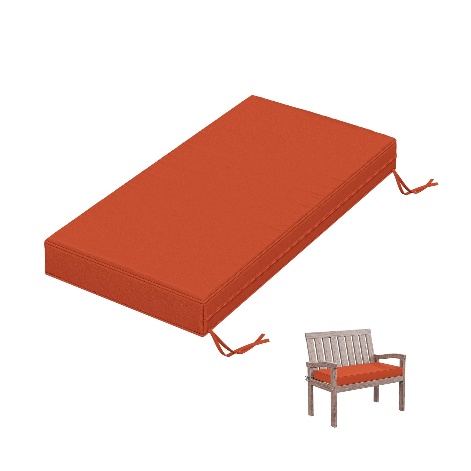 Tounosnt Outdoor Bench Cushion 36 X 18 X 3.5 Inch Thick Waterproof Patio Furn...