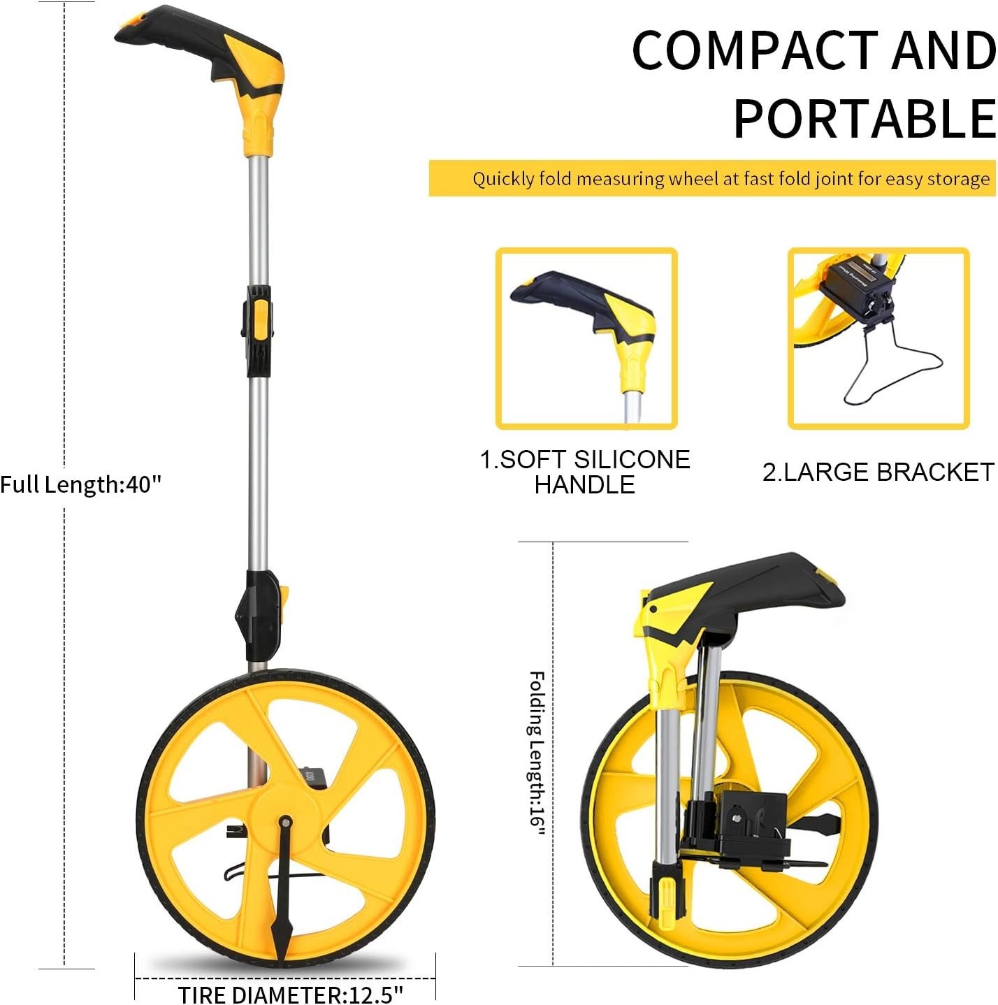 Sturdy Construction Measuring Wheel for All Environments