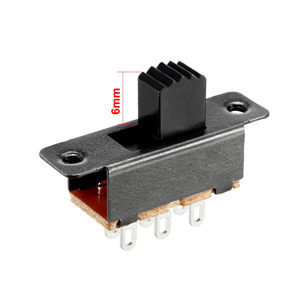 20Pack 6mm Vertical Slide Switch DPDT 2P2T 6 Terminals PCB Panel Latching