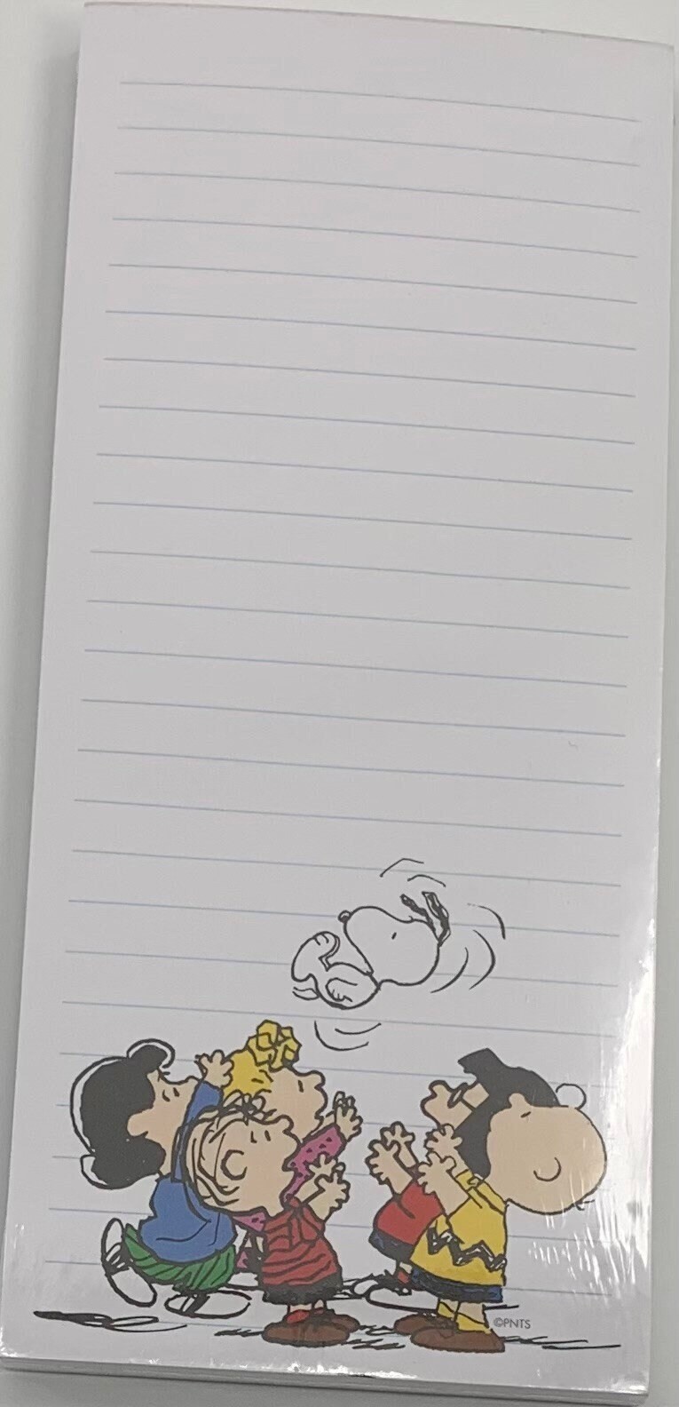 Peanuts Gang Hip Hip Hooray Note Pad/Shopping List (magnetic)